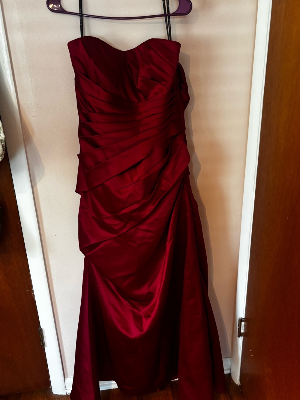 Sorella Vita Vintage Red Strapless Y2K Formal Dress Size 14